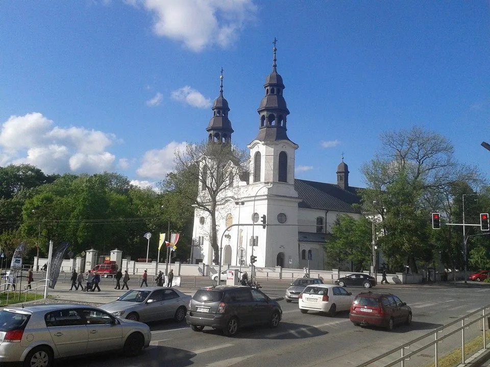 Kościół Narodzenia NMP w Mińsku Mazowieckim, widok od frontu.