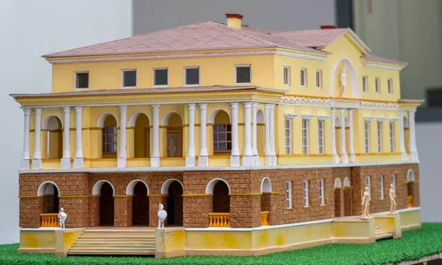 Model dawnego pałacu Eleonory Czartoryskiej w Radzyminie