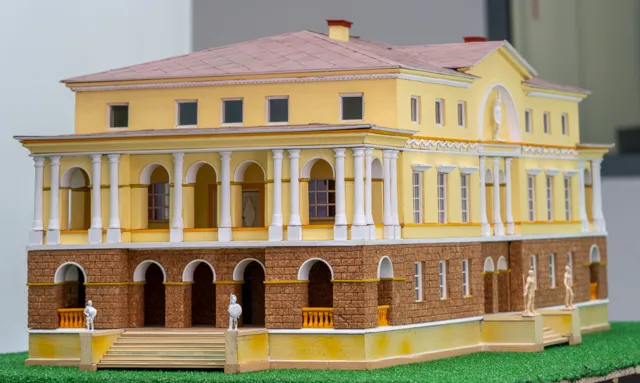 Model dawnego pałacu Eleonory Czartoryskiej w Radzyminie